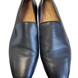 Black leather slip on loafers leatherloafers